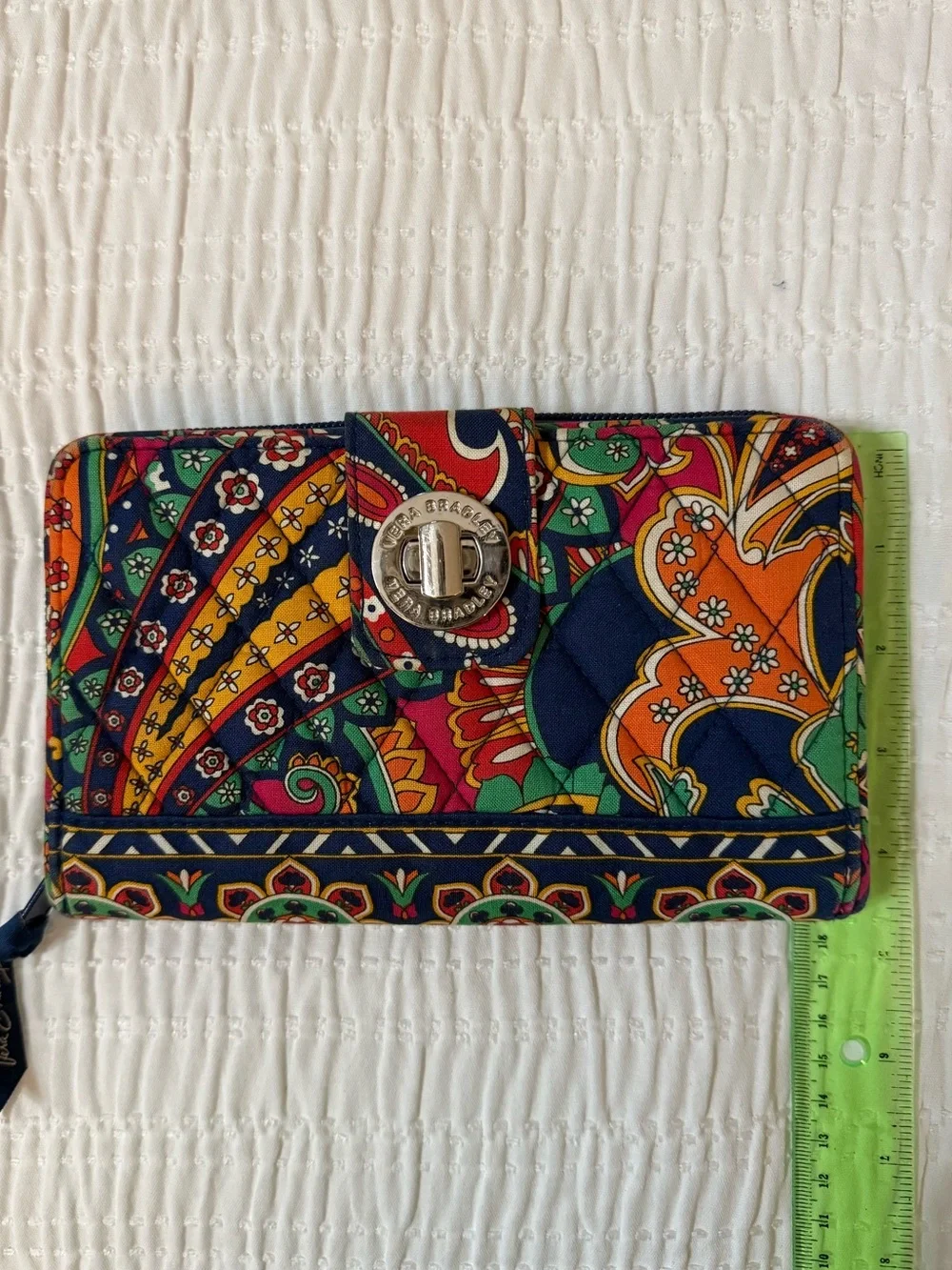 Vera Bradley Venetian Paisley Quilted Zip Wallet